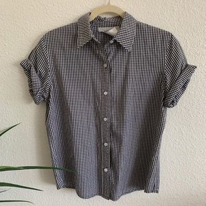 Black and White cute button up